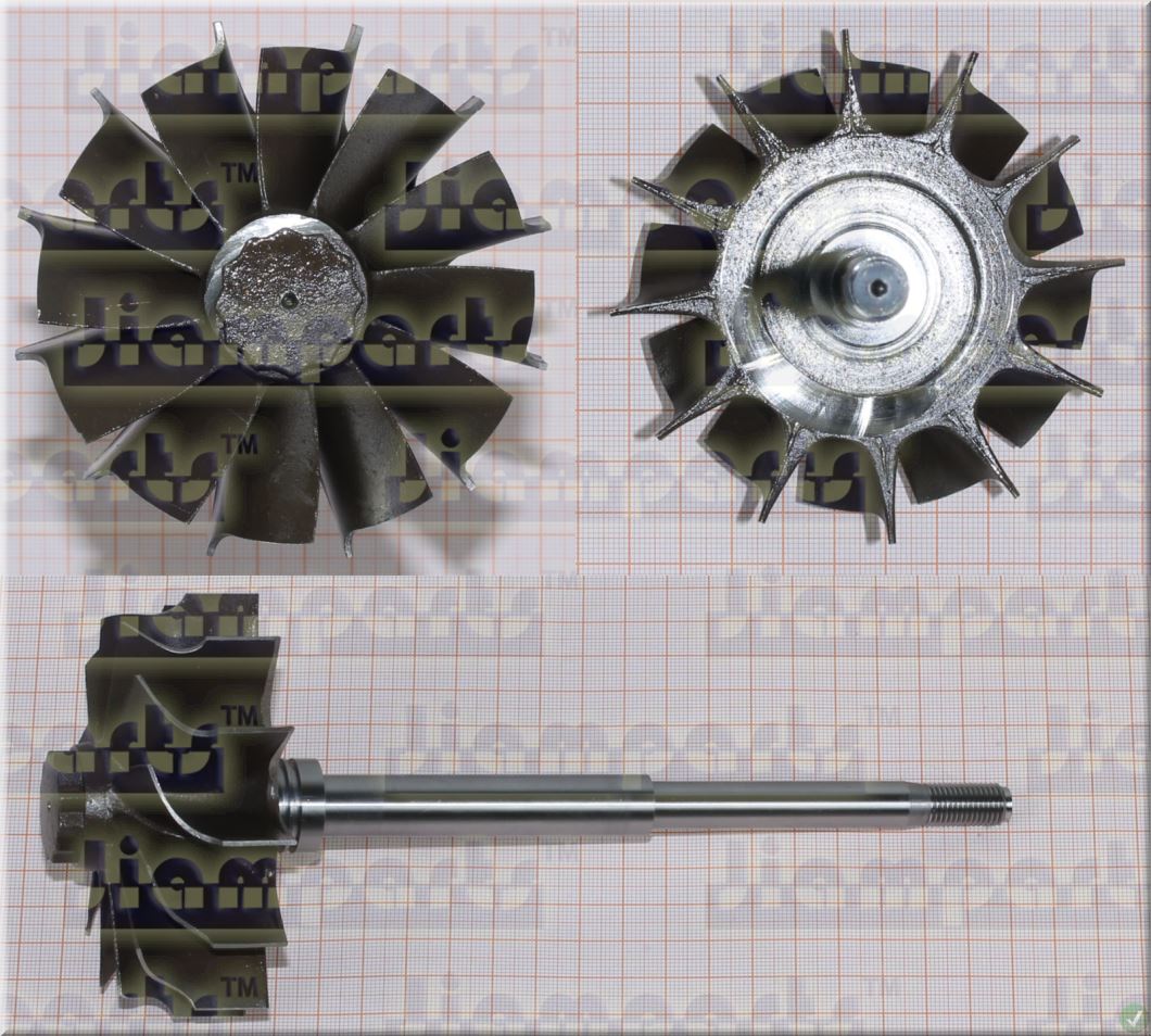 Description image:Turbine wheel HT3B;HT60 3522075