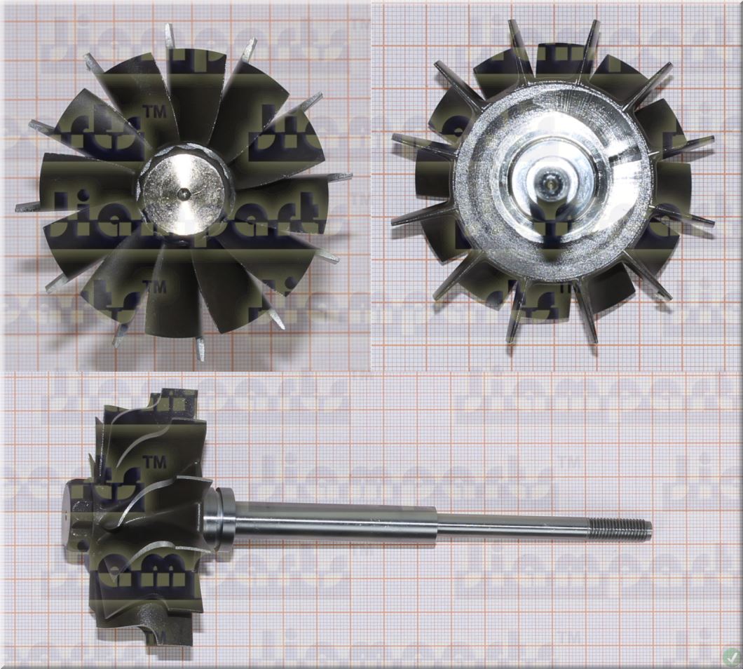 Description image:Turbine wheel H1E 3545517 TW