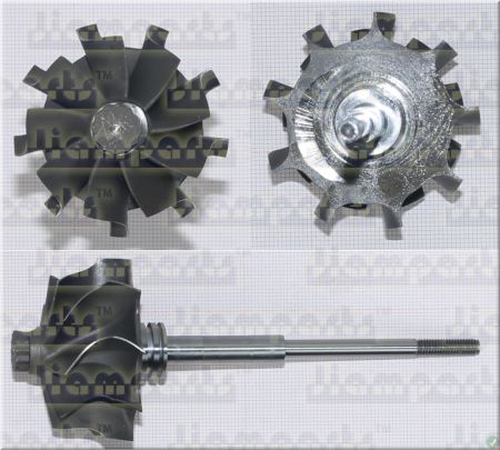 Showcase image:Turbine wheel GT2256V;GTA2256V 434882-0008