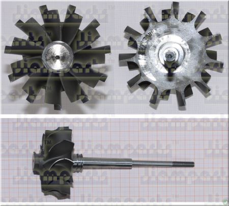 Showcase image:Turbine wheel TA38;TB4122;TO4B;TO4B91;TO4E;TW4B91;TW4B92 446905-0002