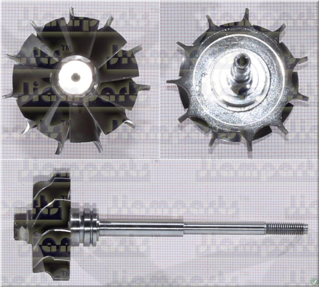 Description image:Turbine wheel TF035HM-12T 4 49135-08025 TW