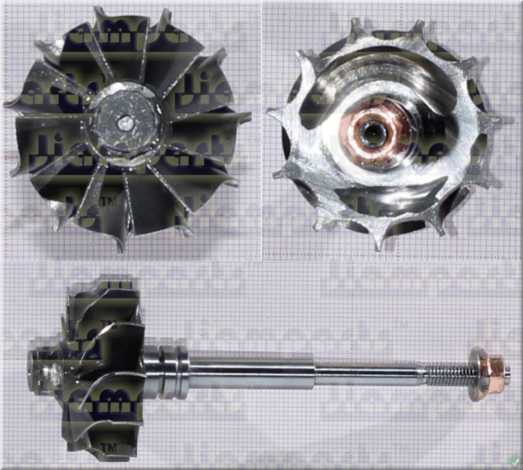 Description image:Turbine wheel RHF3 FOR 1G923-17012 TW
