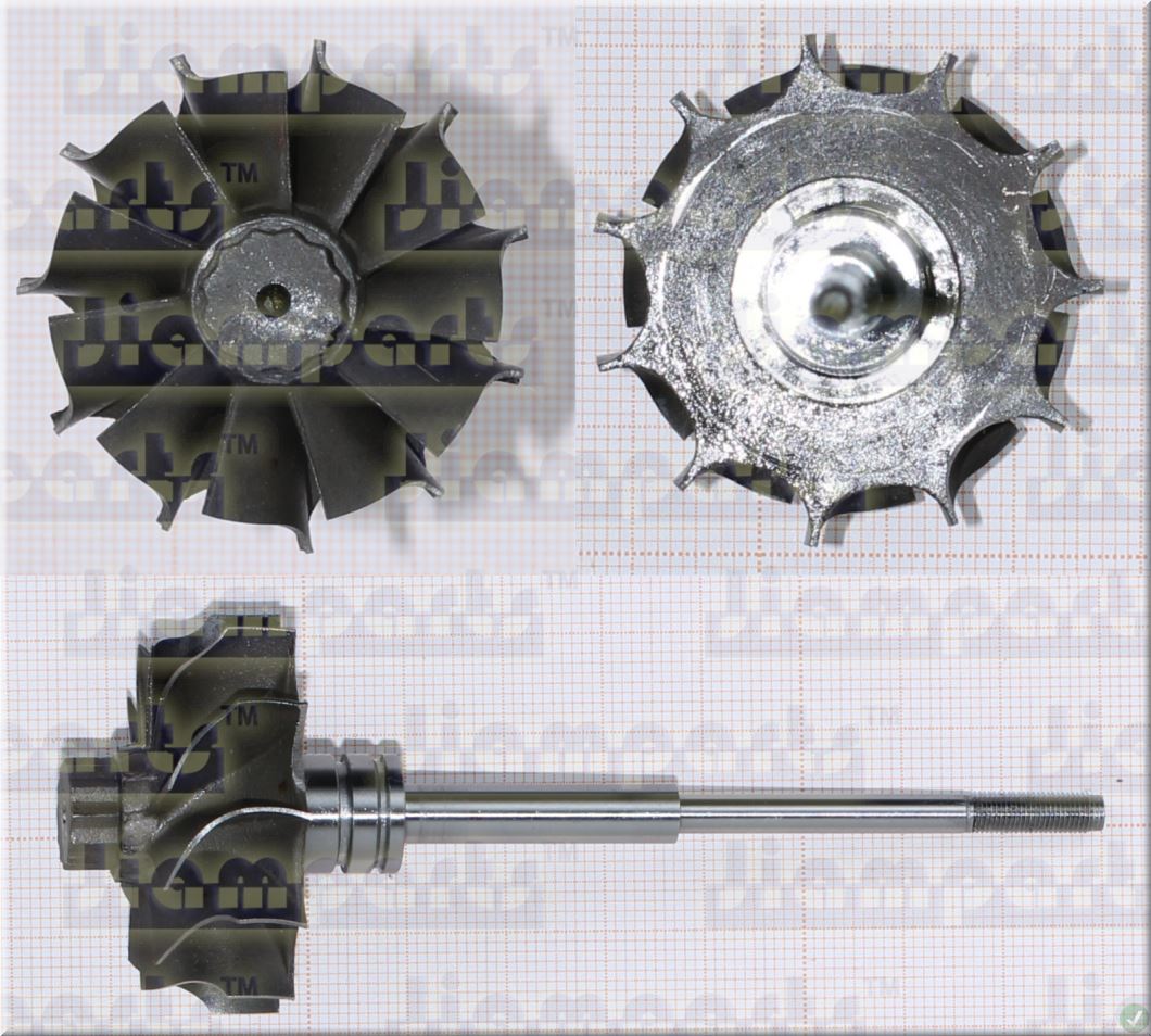 Description image:Turbine wheel TD03 FOR 49131-02020 TW