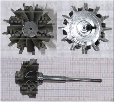 Showcase image:Turbine wheel GT25S FOR 754743-0001 TW