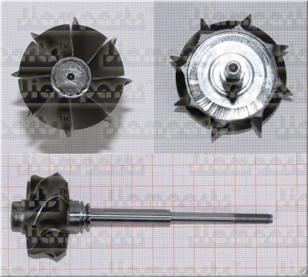 Showcase image:Turbine wheel RHF4 FOR VIBR TW