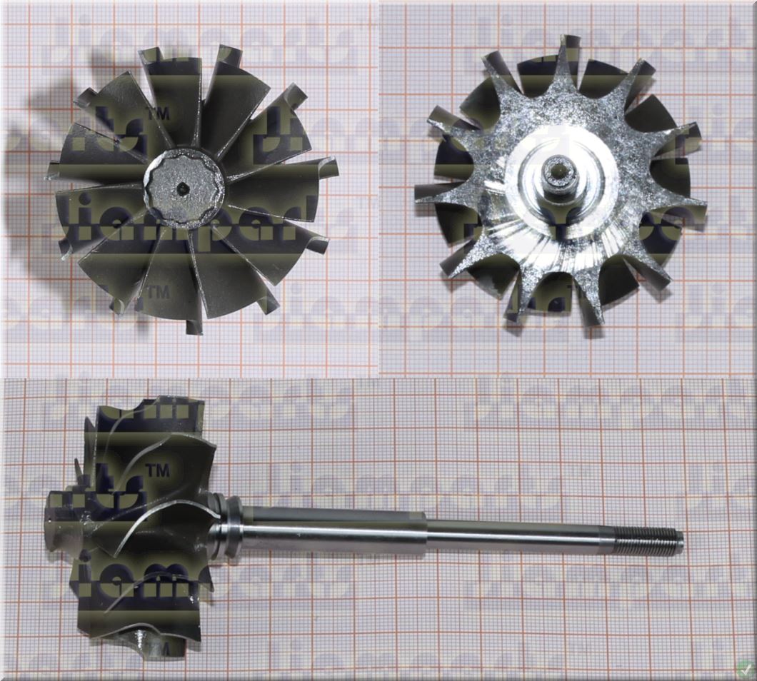 Description image:Turbine wheel RHC61W-1063P16NWBRLL4715CCZ NH261301D