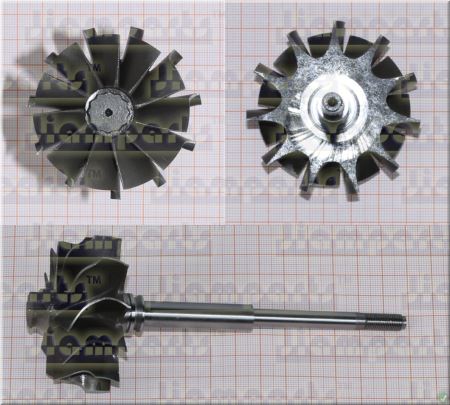 Showcase image:Turbine wheel RHC61W-1063P16NWBRLL4715CCZ NH261301D