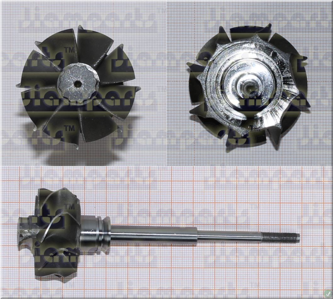 Description image:Turbine wheel RHF5-70003P12NHBRL3730CEZ VCX50024 TW