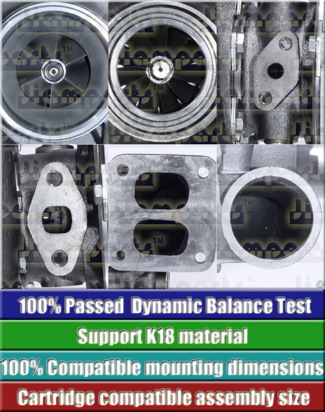 Description image:Turbocharger RHE8-14506Q30NABRL661CUAT 241002711A