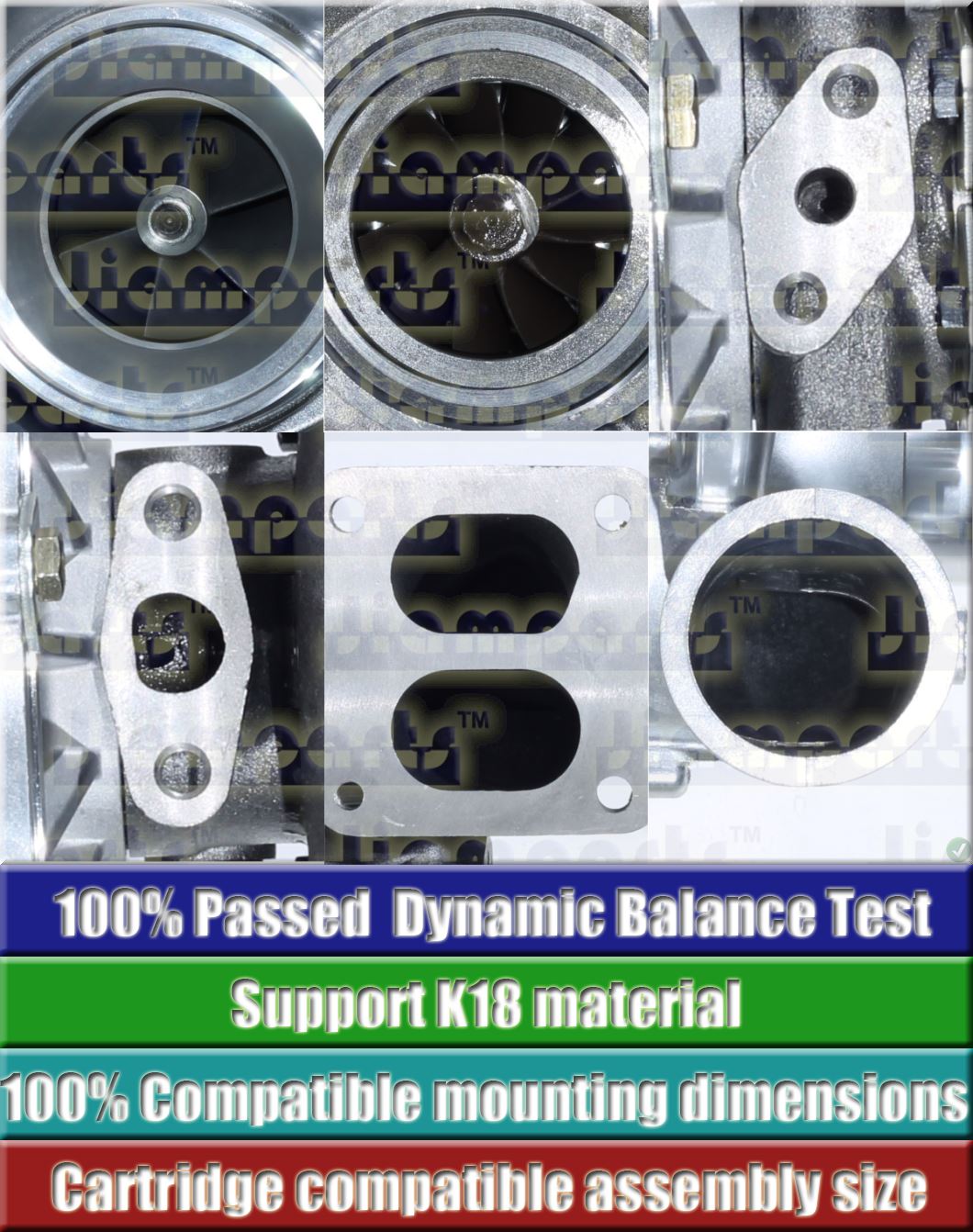 Description image:Turbocharger RHE7-12701Q35NABRL612CUAT 241002751