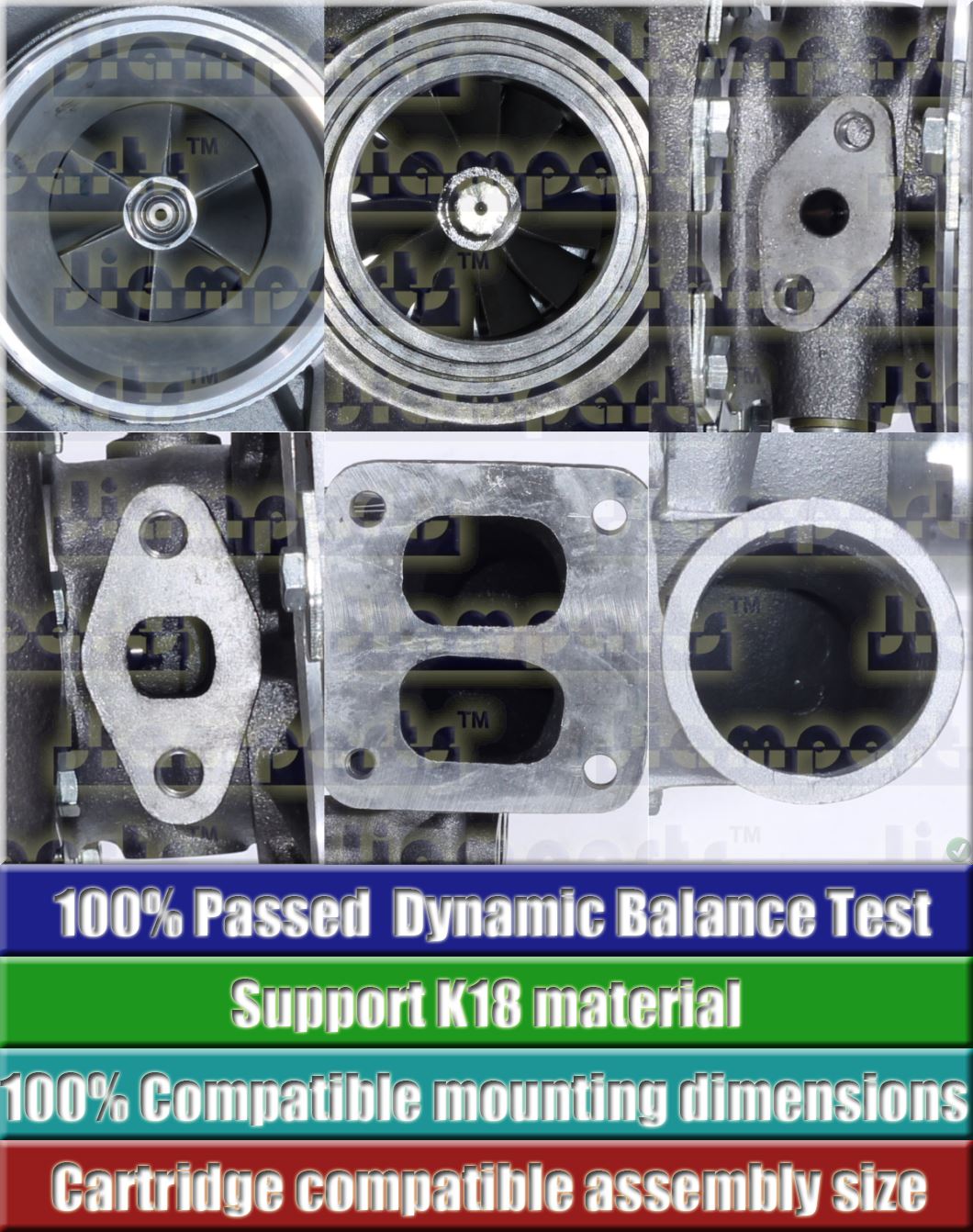 Description image:Turbocharger RHE8-14506Q30NABRL661CUAT VC740011