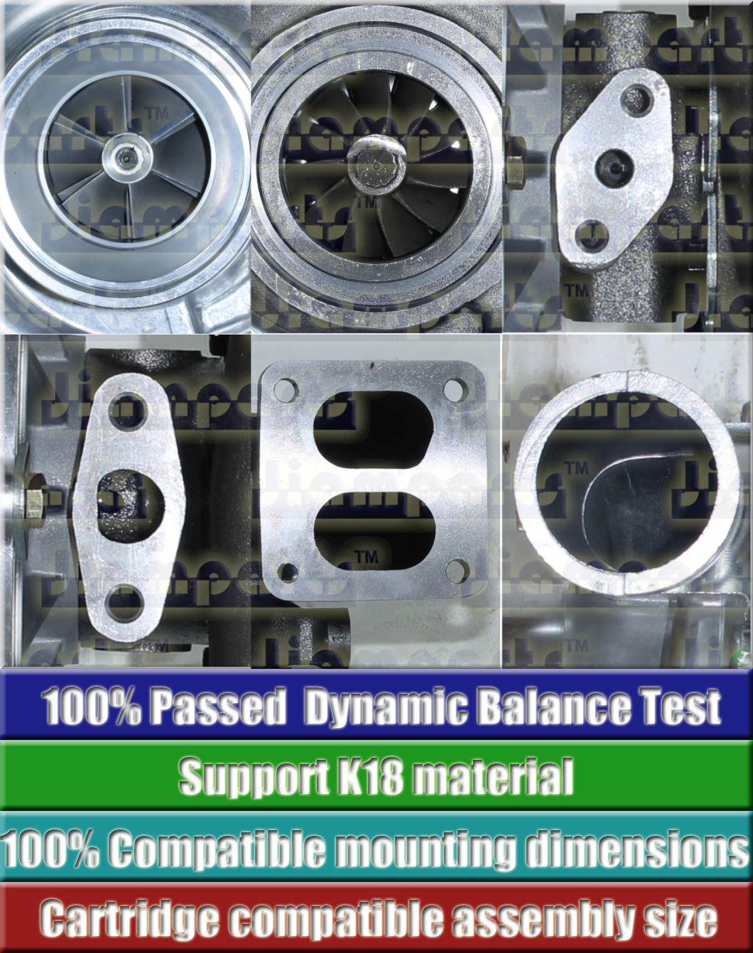 Description image:Turbocharger RHE7-13601Q33NABRA612CUAT 24100-2771