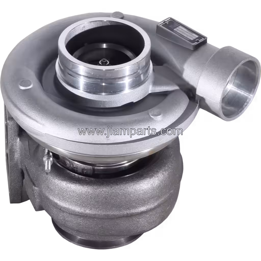 3591077 HX55 aftermarket turbocharger — top three-quarter view