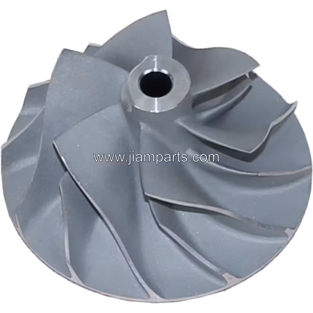 VB440051 CW RHF55 aftermarket compressor wheel — top three-quarter view
