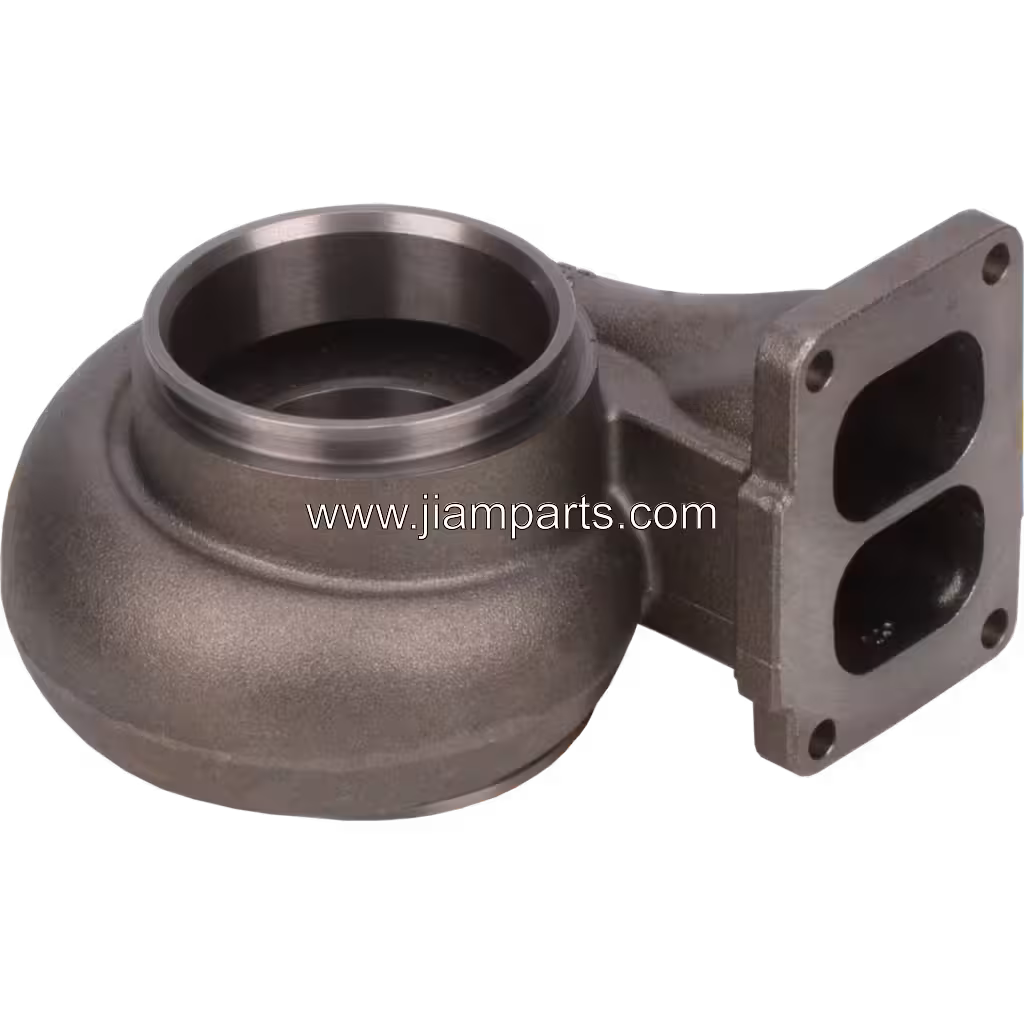 465105-0002 TH TA4532 aftermarket turbine housing — top three-quarter view