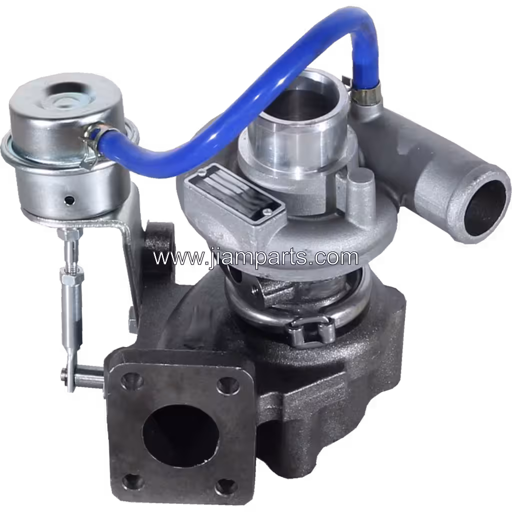 VB410099 RHF3 aftermarket turbocharger — top three-quarter view