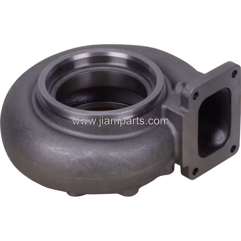 1692570 GT6041 aftermarket turbine housing — top three-quarter view