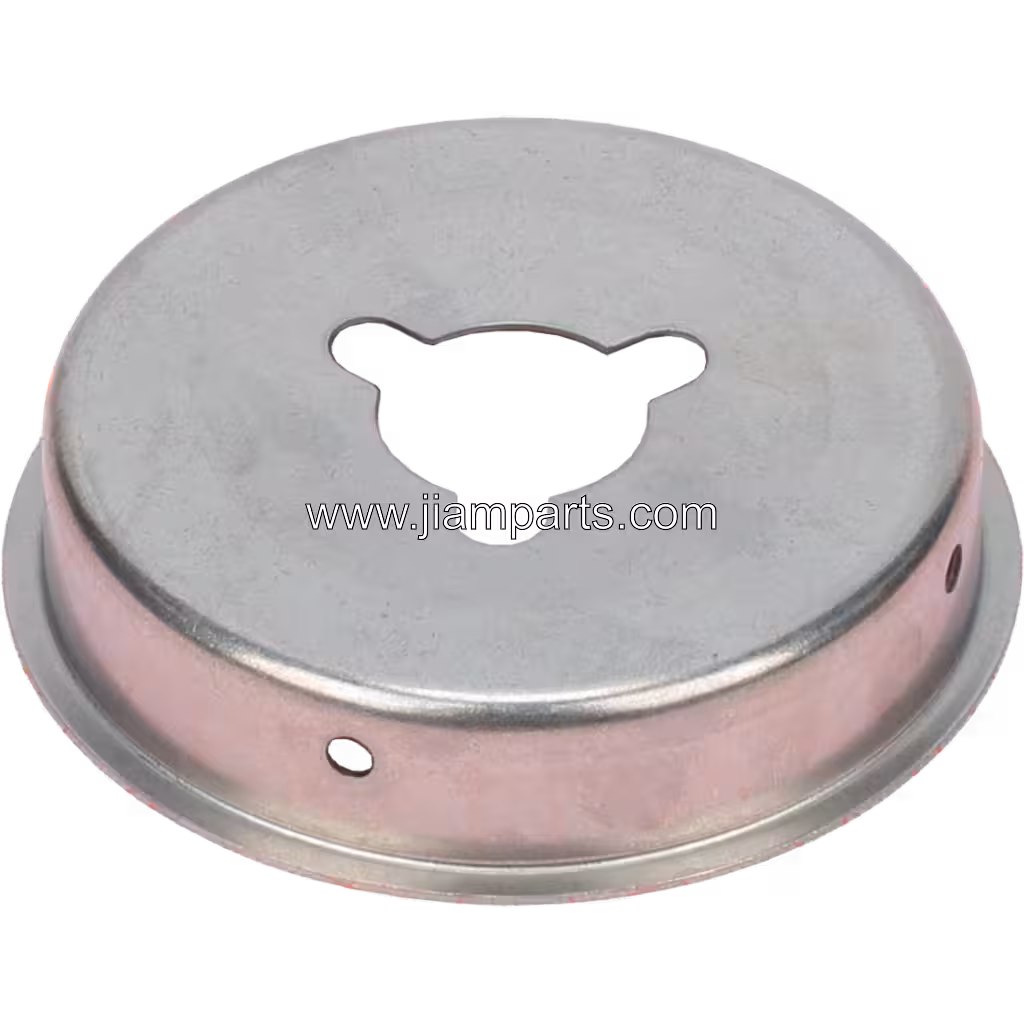 3533038 H2E aftermarket heat shield — top three-quarter view