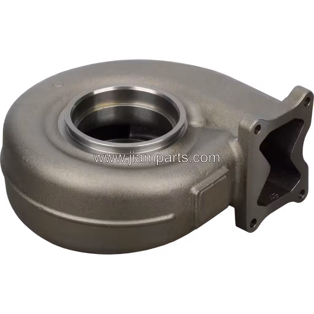 4309217 TH HE800FG aftermarket turbine housing — top three-quarter view