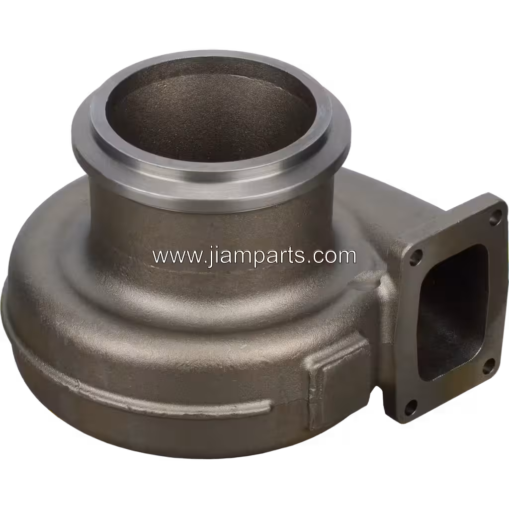 4089809 TH HX83 aftermarket turbine housing — top three-quarter view