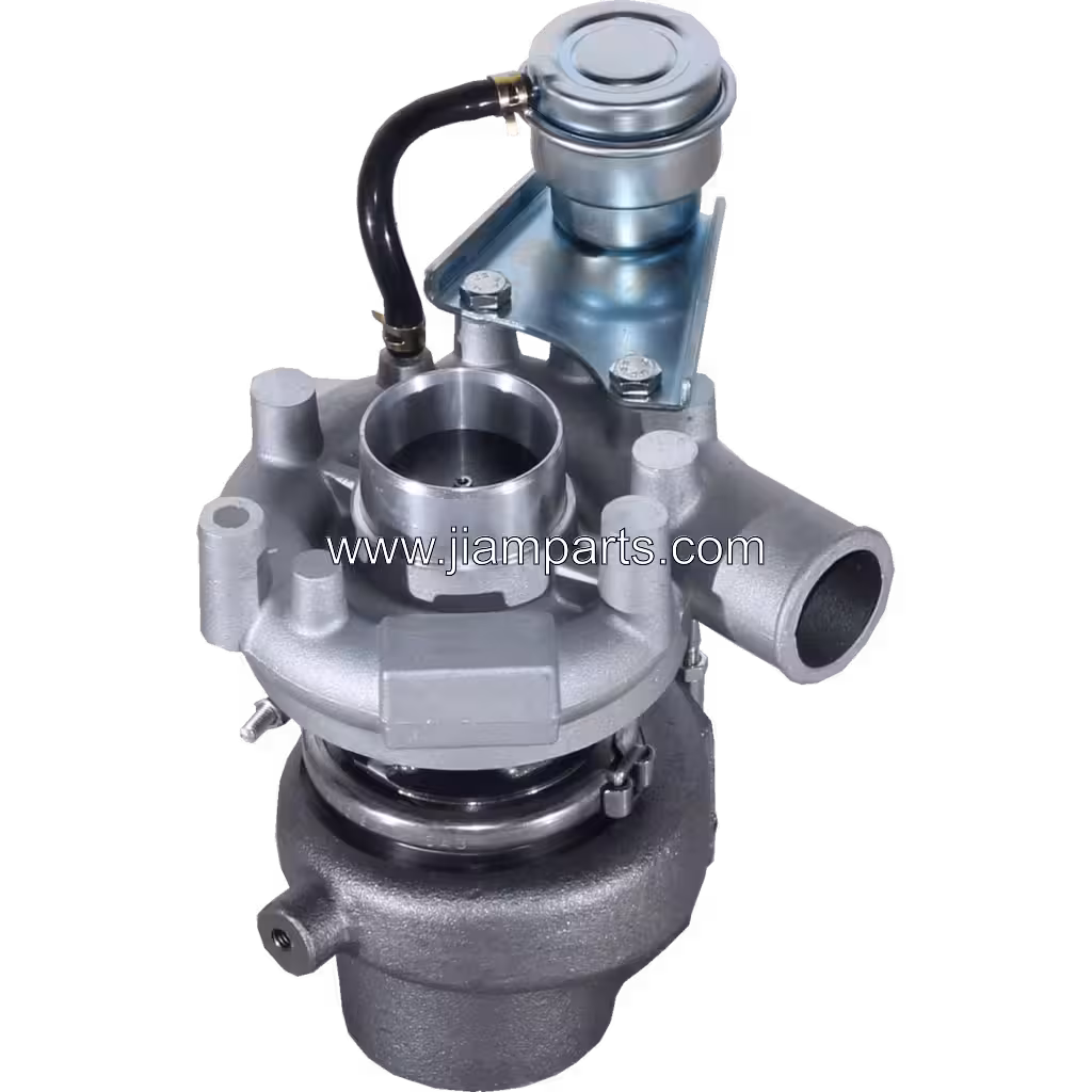 28230-45000 TD05-12G 6 aftermarket turbocharger — top three-quarter view