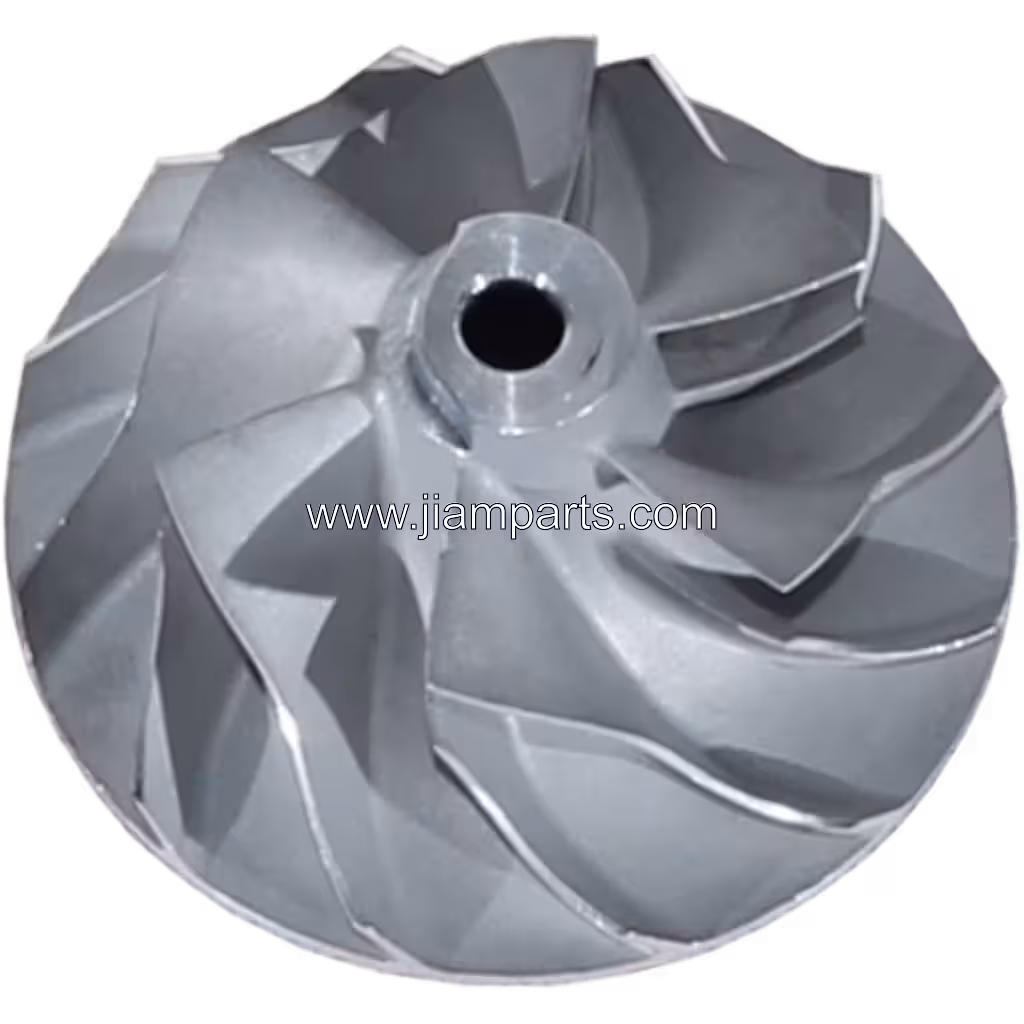 49177-43300 TD04 aftermarket compressor wheel — top three-quarter view