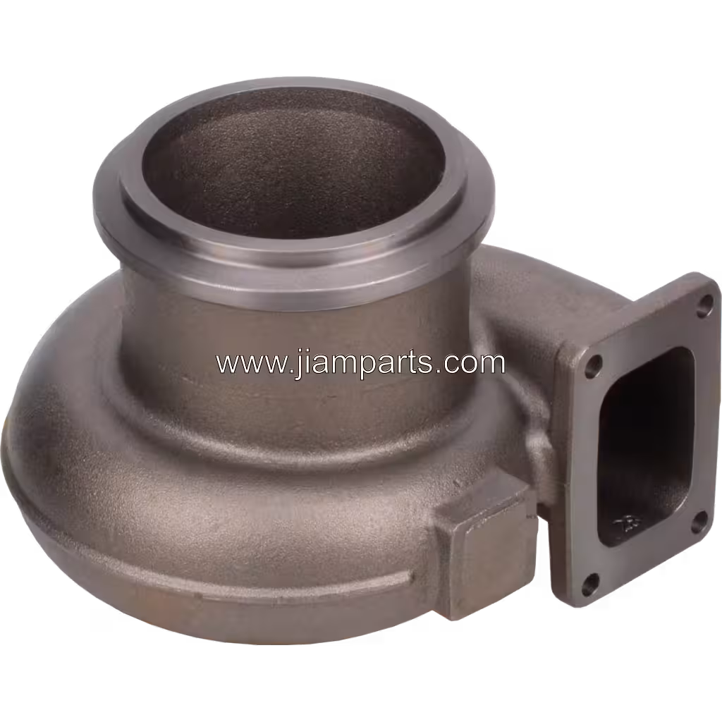 3593643 TH HX83 aftermarket turbine housing — top three-quarter view