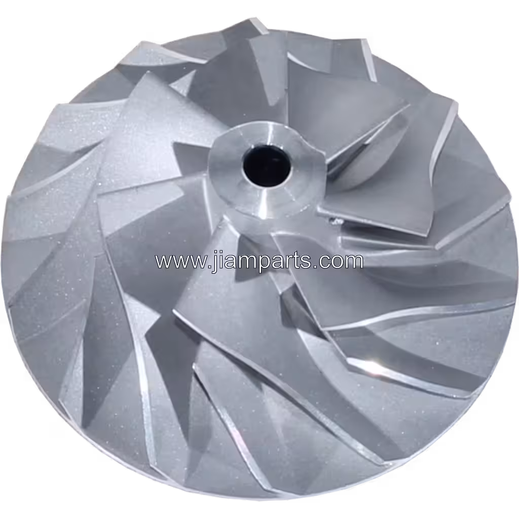 3599650 HX35W aftermarket compressor wheel — top three-quarter view