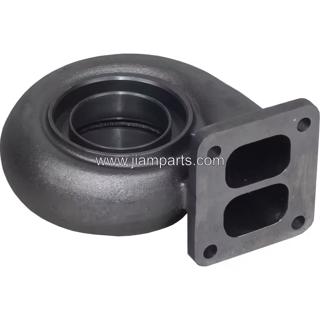 408667-0023 TO4B91 aftermarket turbine housing — top three-quarter view