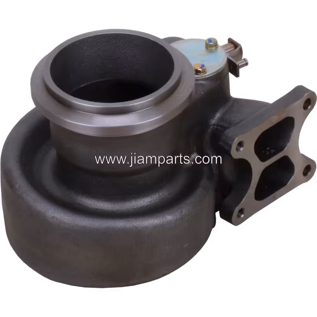 446464-0046 GT5002 aftermarket turbine housing — top three-quarter view