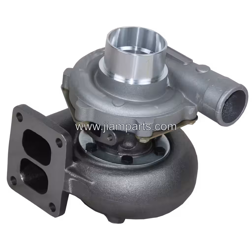 465254-0005 TO4B93 aftermarket turbocharger — top three-quarter view