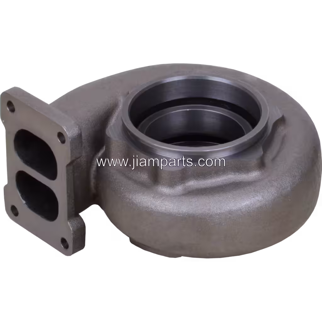 6505-31-4320 KTR110G-F45C aftermarket turbine housing — top three-quarter view