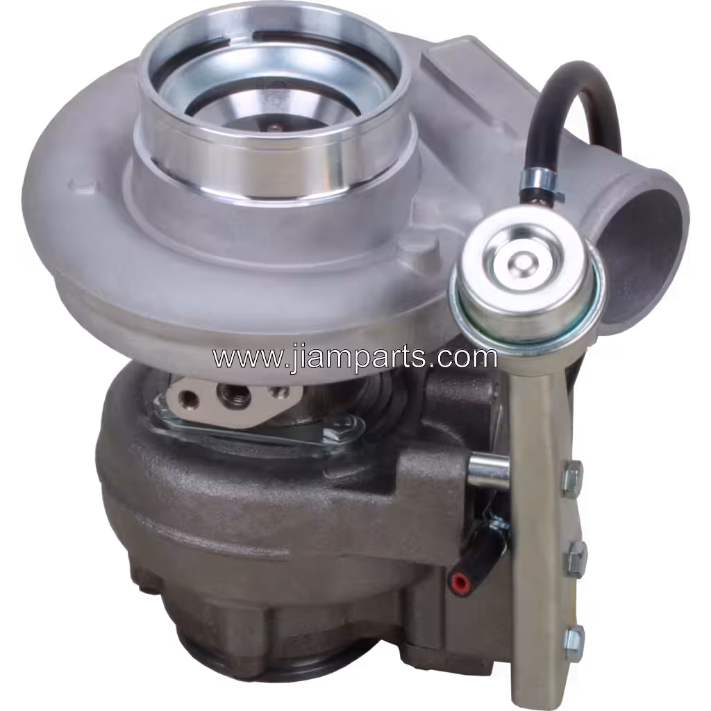 6736-81-8190 HX35W aftermarket turbocharger — top three-quarter view
