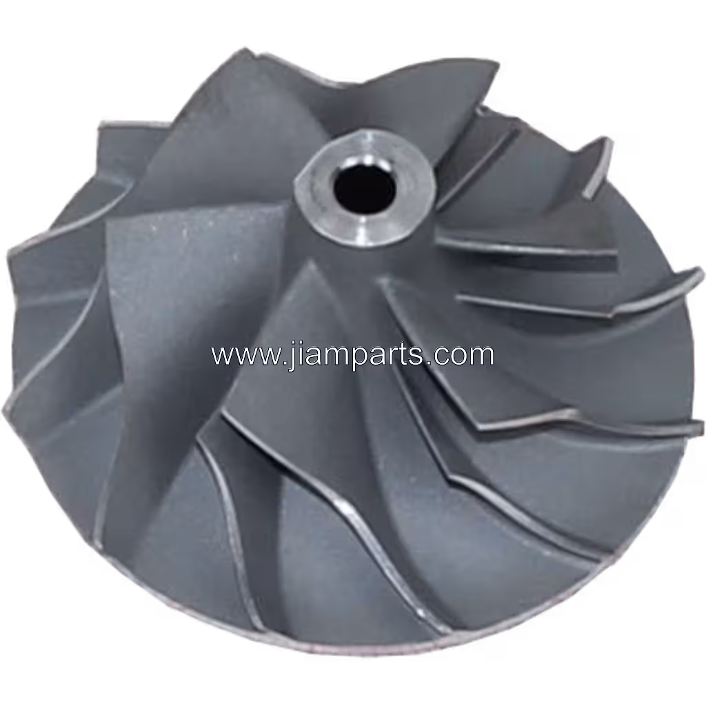 53039880145 CW aftermarket compressor wheel — top three-quarter view