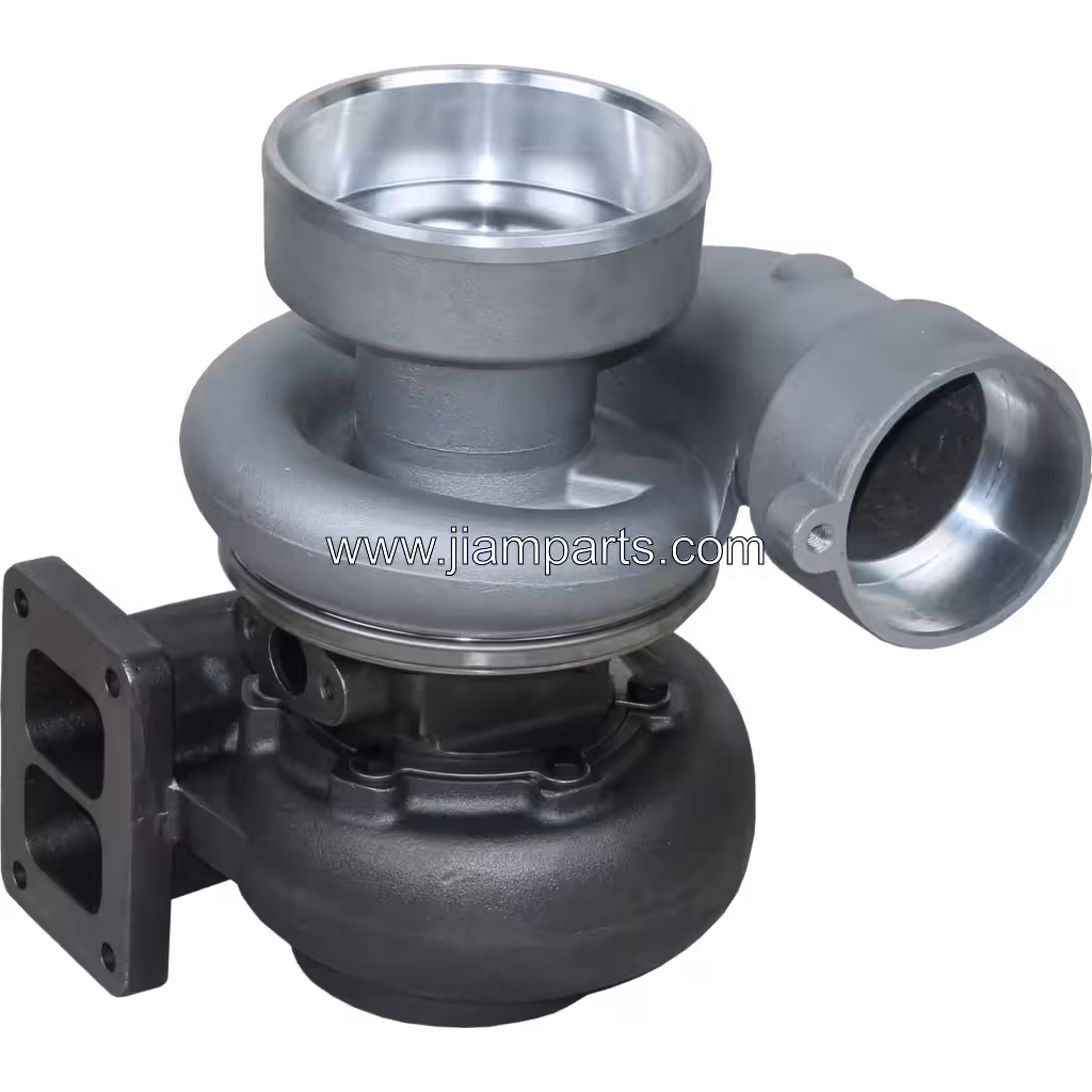 0R5841 T1238 aftermarket turbocharger — top three-quarter view