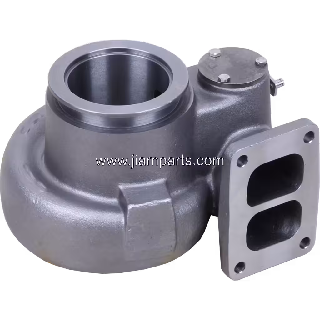 3592367 4LGK H3B aftermarket turbine housing — top three-quarter view