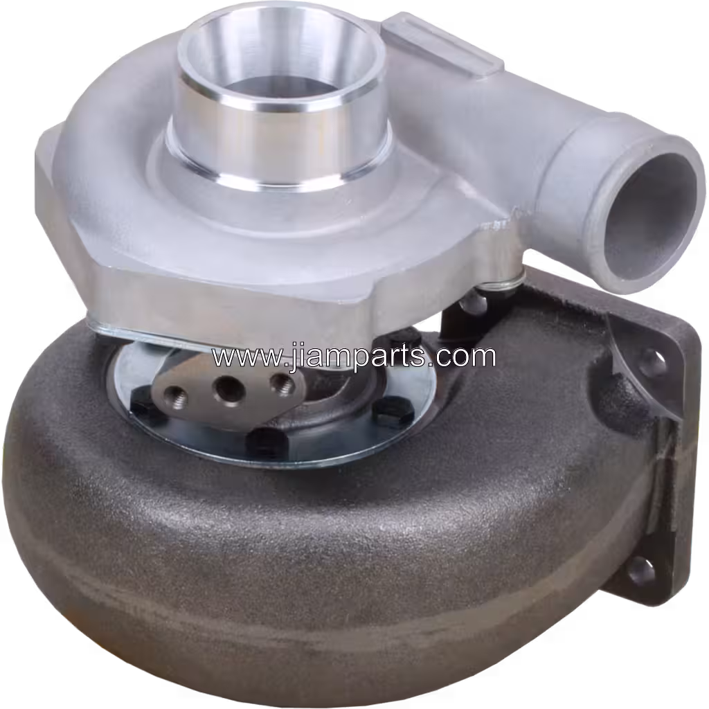 409410-0002 TO4B91 aftermarket turbocharger — top three-quarter view