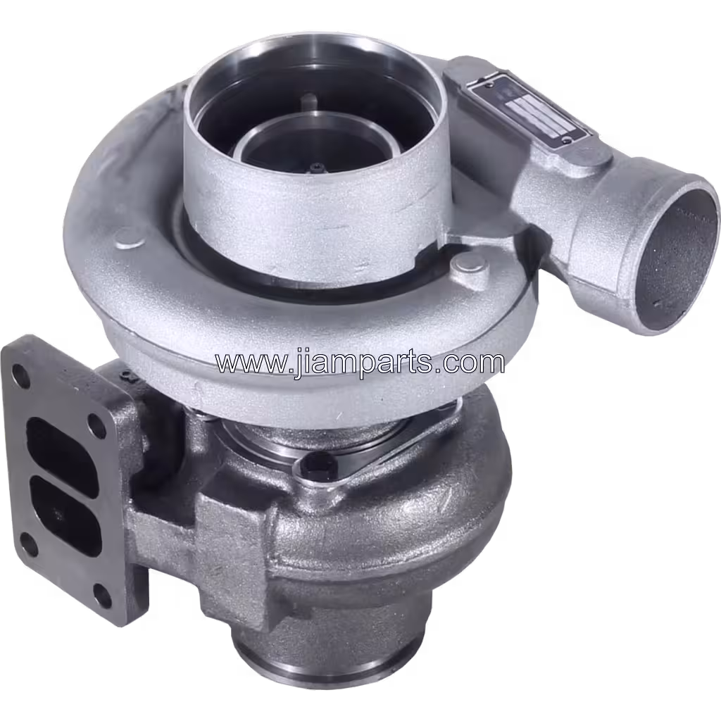 6735-81-8400 HX35 aftermarket turbocharger — top three-quarter view
