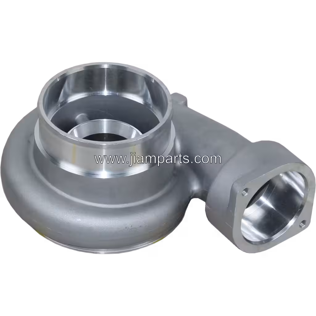 712301-0001 aftermarket compressor housing — top three-quarter view