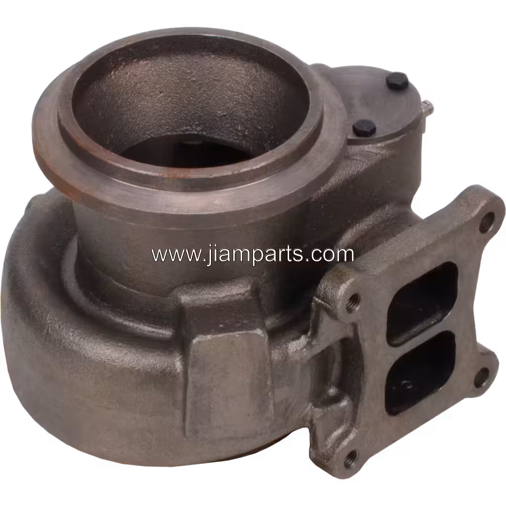 4037627 TH HX55W aftermarket turbine housing — top three-quarter view