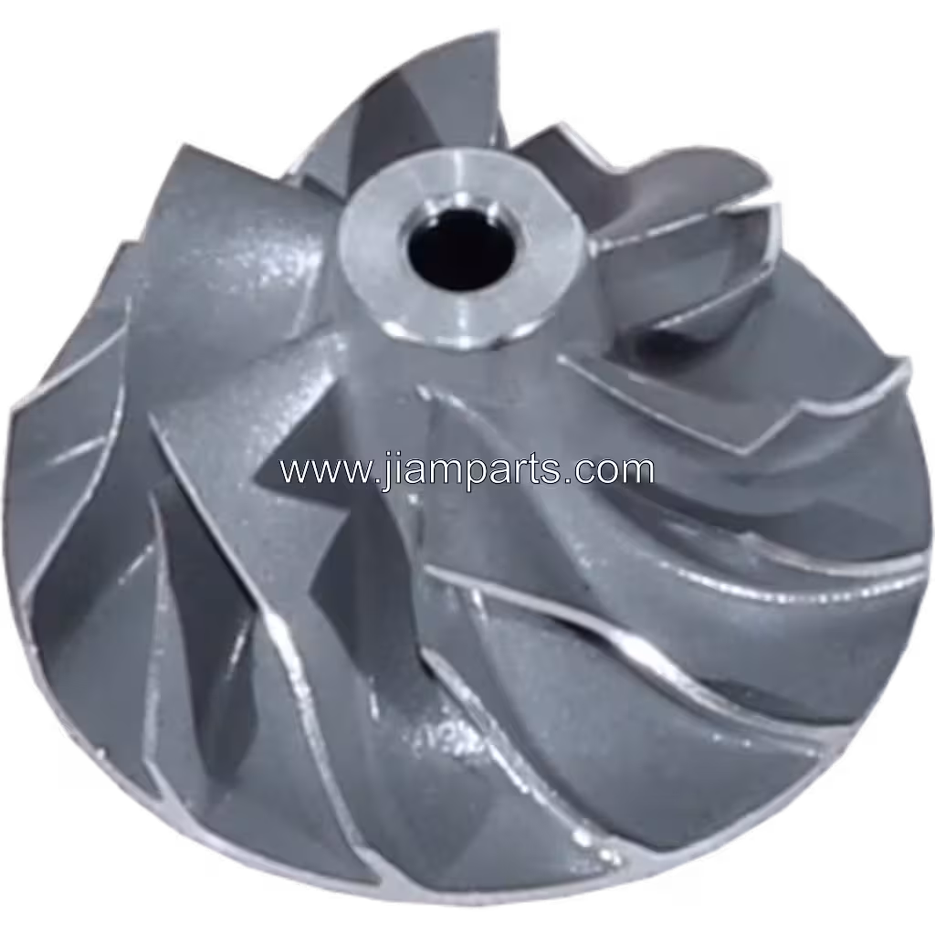 1G923-17012 CW RHF3 aftermarket compressor wheel — top three-quarter view