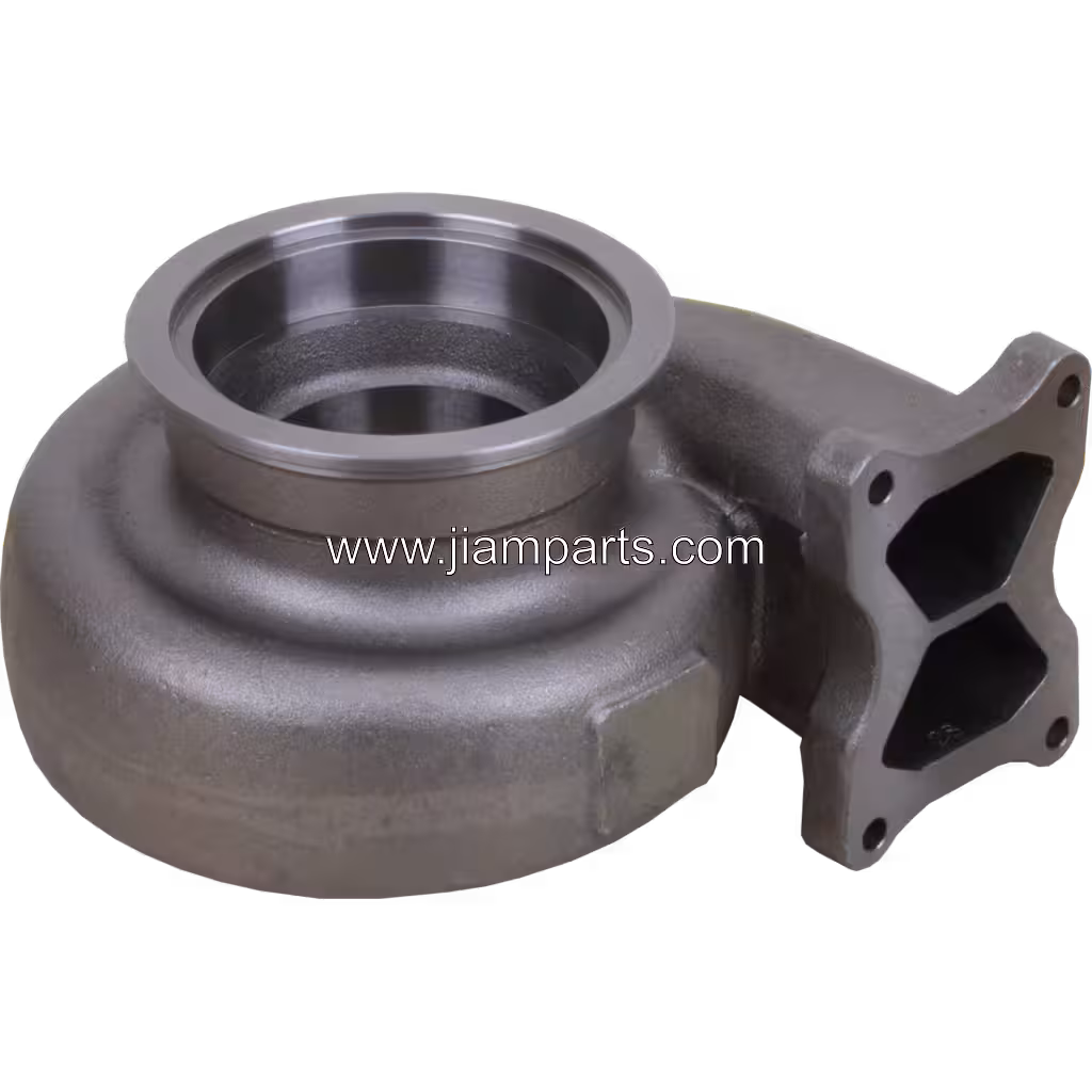 3536572-cast-1 HX82 aftermarket turbine housing — top three-quarter view
