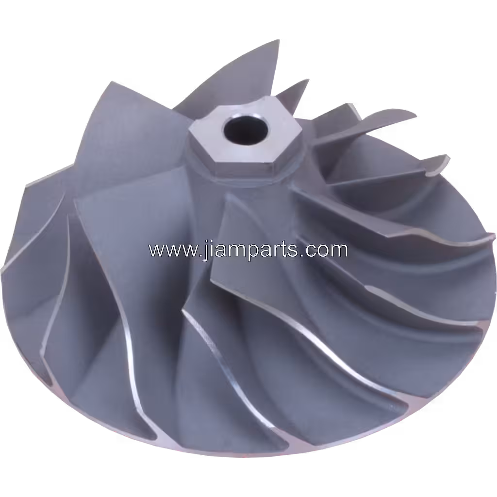 196-2775 CW GTA4294S aftermarket compressor wheel — top three-quarter view