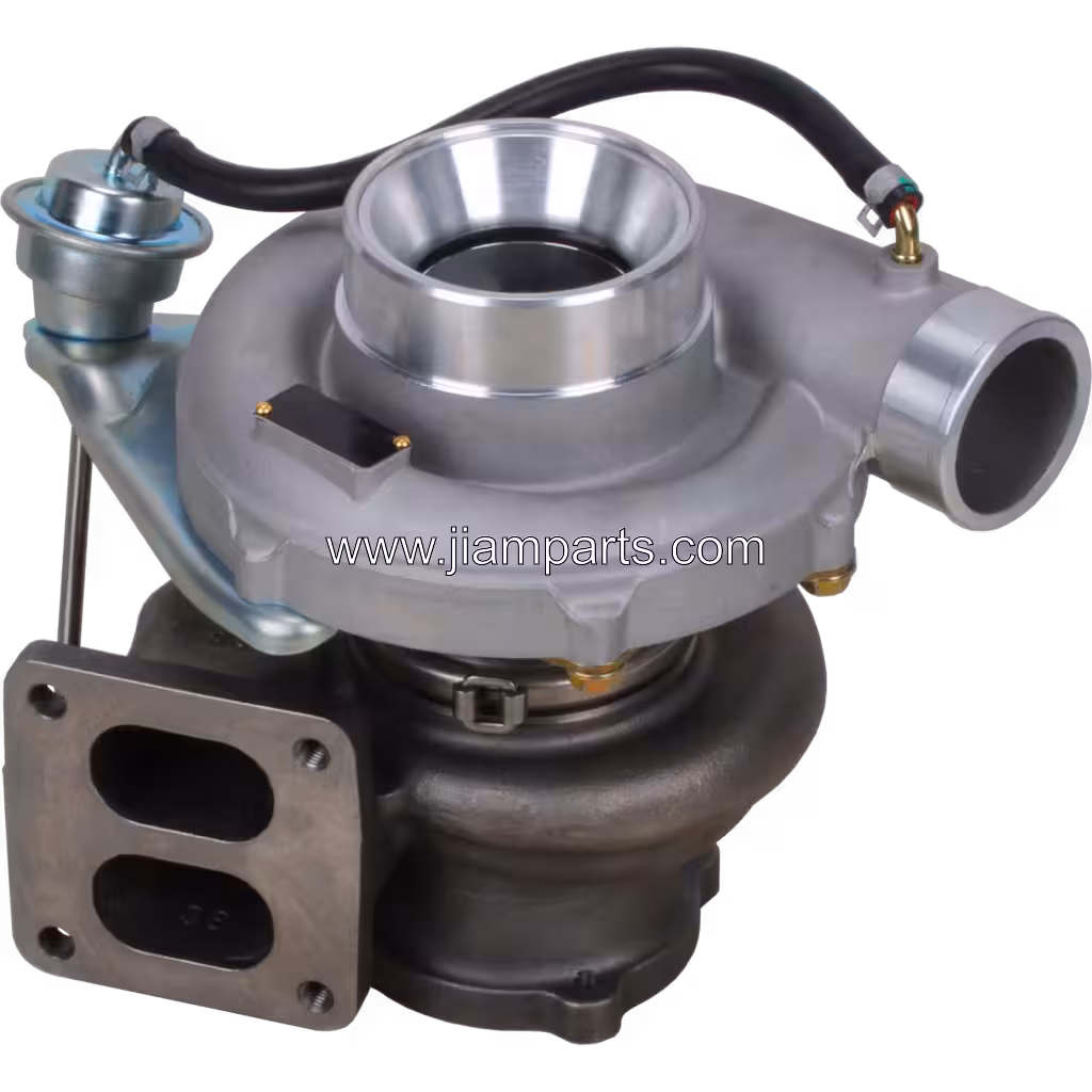 17201E0230 RHG6 aftermarket turbocharger — top three-quarter view