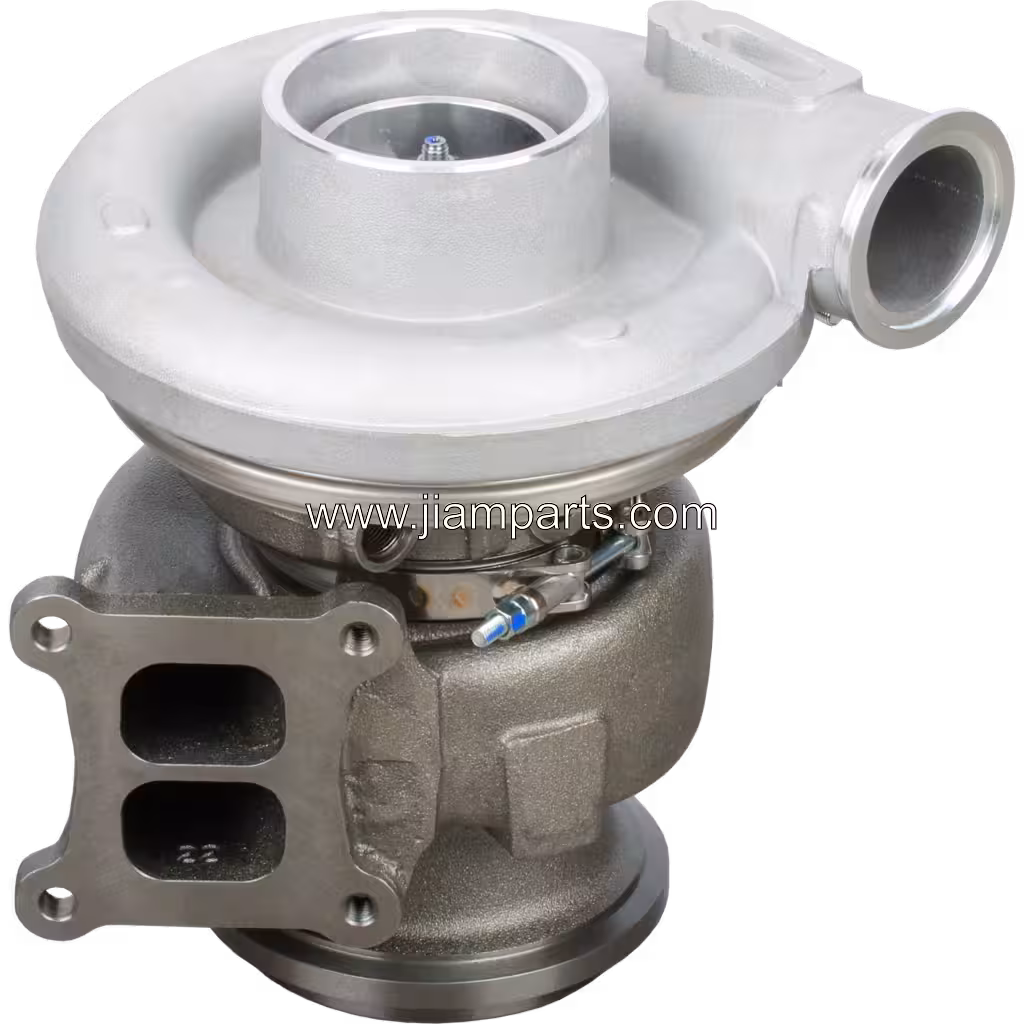 3593608 HX55 aftermarket turbocharger — top three-quarter view