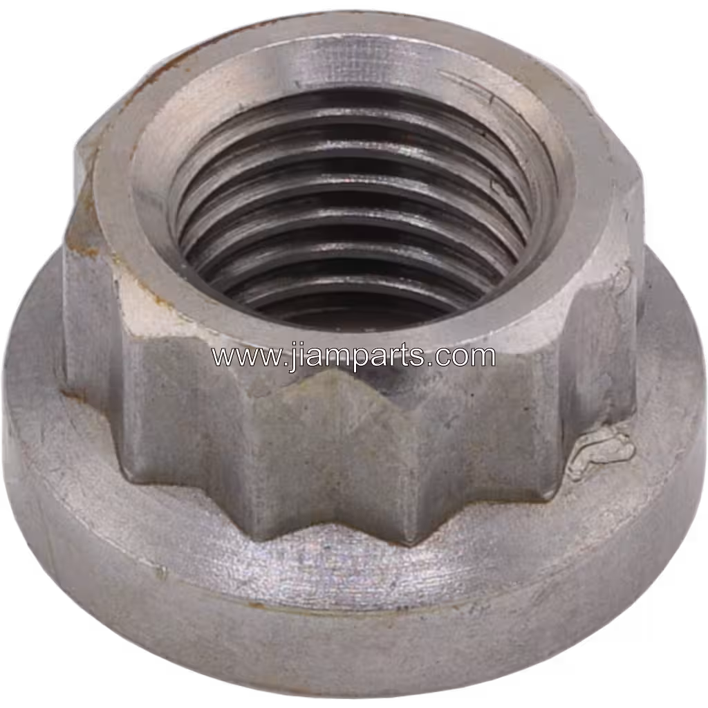 400768-0014 TV9101 aftermarket shaft nut — top three-quarter view