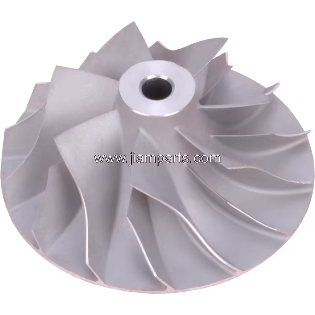 49185-40700 TE06H-16M-12 aftermarket compressor wheel — top three-quarter view