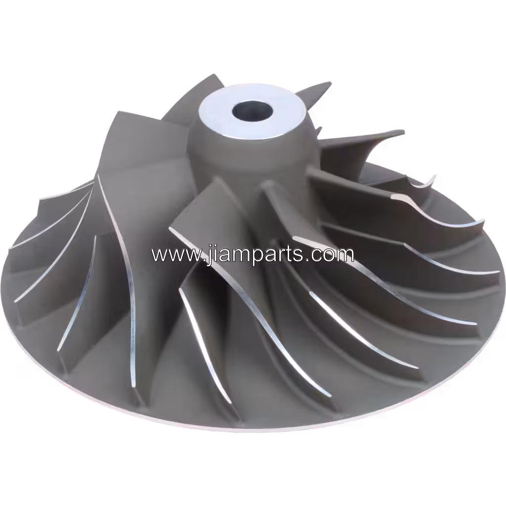 2882097 CW HX80 aftermarket compressor wheel — top three-quarter view
