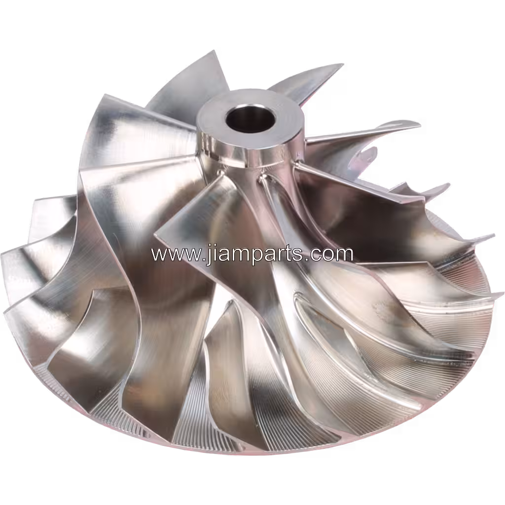 10R9493 CW S510C004 aftermarket compressor wheel — top three-quarter view
