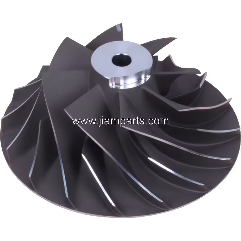 3580746 CW HX82 aftermarket compressor wheel — top three-quarter view